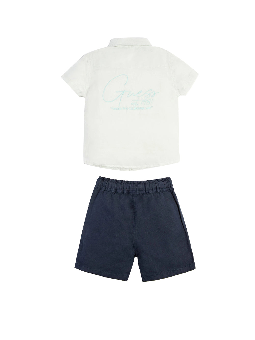 GUESS Coordinati Camicia E Short Bianco/Blue