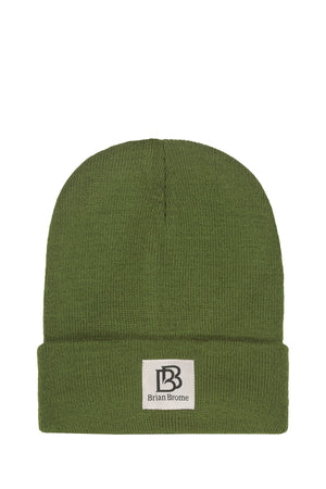 BRIAN BROME Cappello Tinta Unita Verde Foresta
