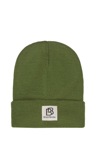 BRIAN BROME Cappello Tinta Unita Verde Foresta