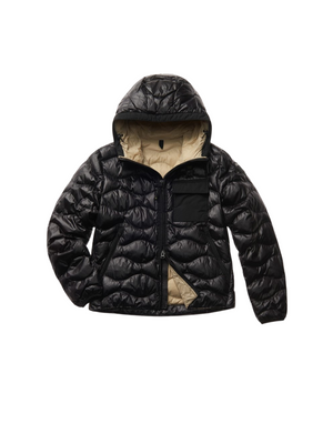 Blauer Piumino Uomo Leggero A Onde Nero