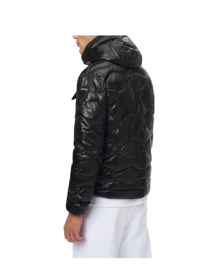 Blauer Piumino Uomo Leggero A Onde Nero
