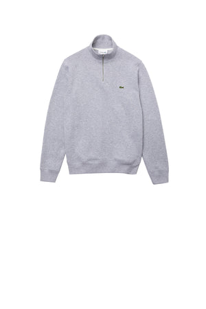 Lacoste Felpa Uomo Logo Iconico Sul Petto Grigio