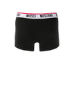 MOSCHINO UNDERWEAR Boxer basic Con Logo In Vita Nero