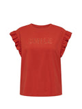 Only T-Shirt Donna - Rosso