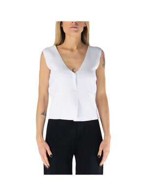 ANIS WHITE Gilet Donna - Bianco
