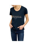 Blauer T-Shirt Graham Donna - Blu