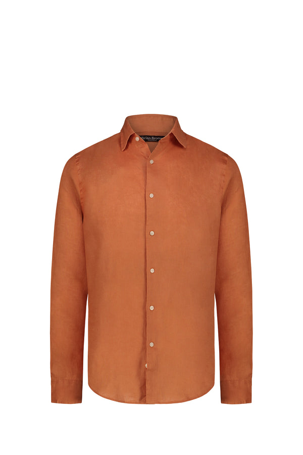 BRIAN BROME Camicia Uomo - Arancione