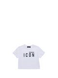 DSQUARED ICON T-Shirt Bambina - Bianco