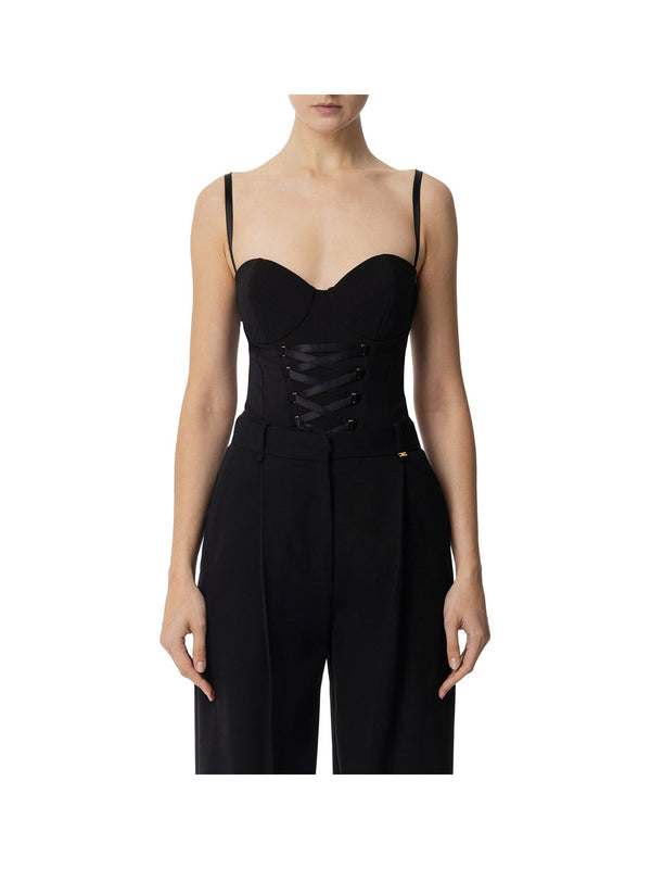 ELISABETTA FRANCHI 1USCITA Body Donna - Nero