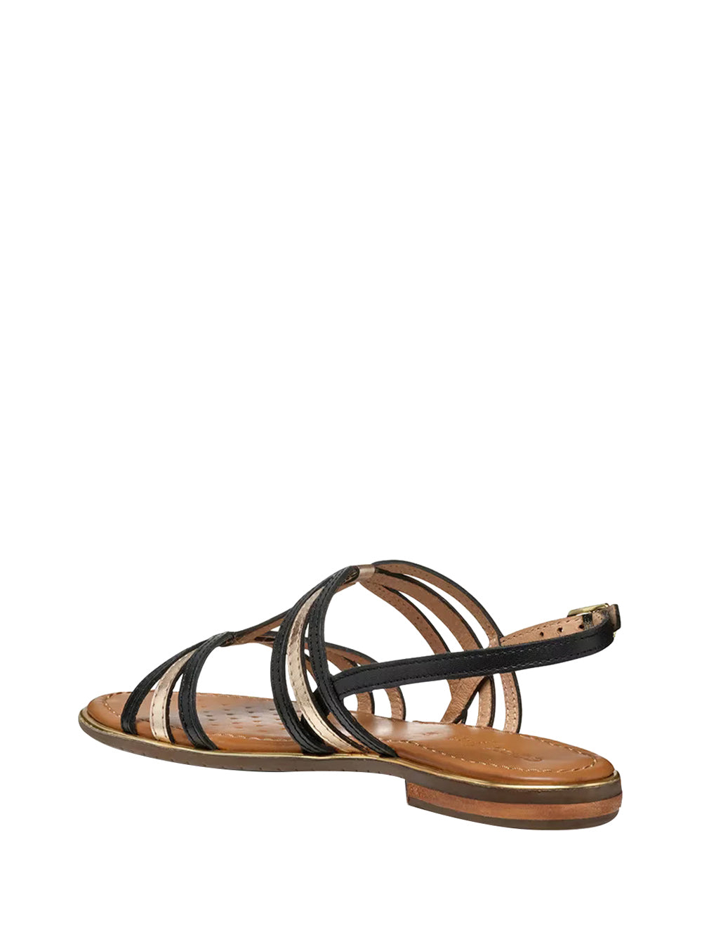 GEOX Sandalo Basso D Sozy Plus - Nero/Oro