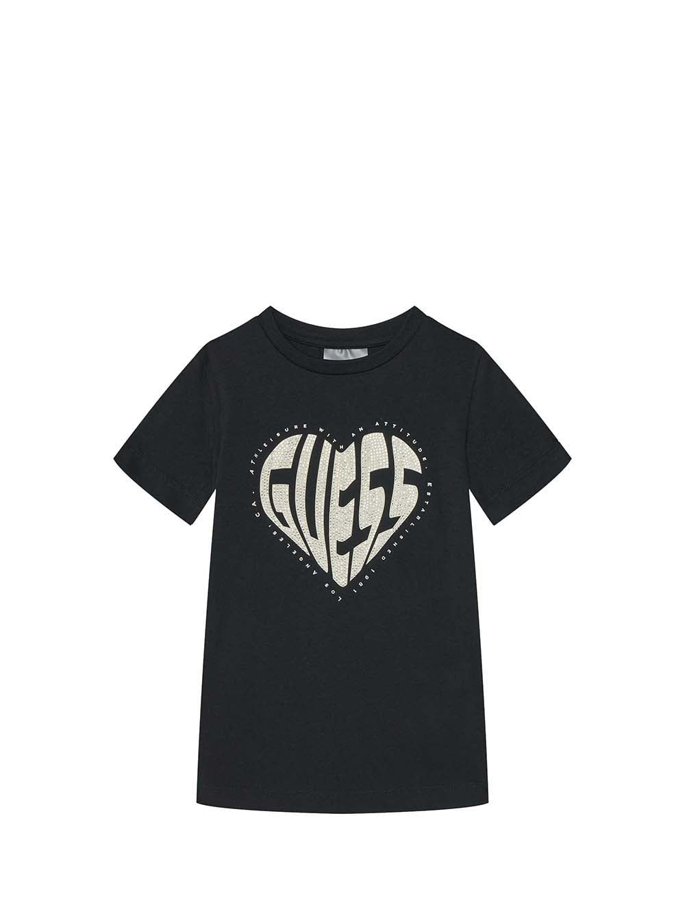 GUESS 1 USCITA T-Shirt Bambina - Nero