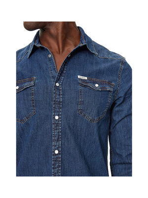 GUESS 1 USCITA Camicia Uomo - Blu