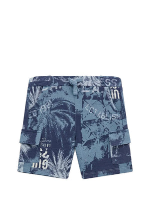 GUESS 1 USCITA Short Kid Bimbo - Blu