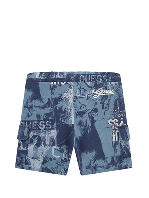 GUESS 1 USCITA Short Kid Bimbo - Blu