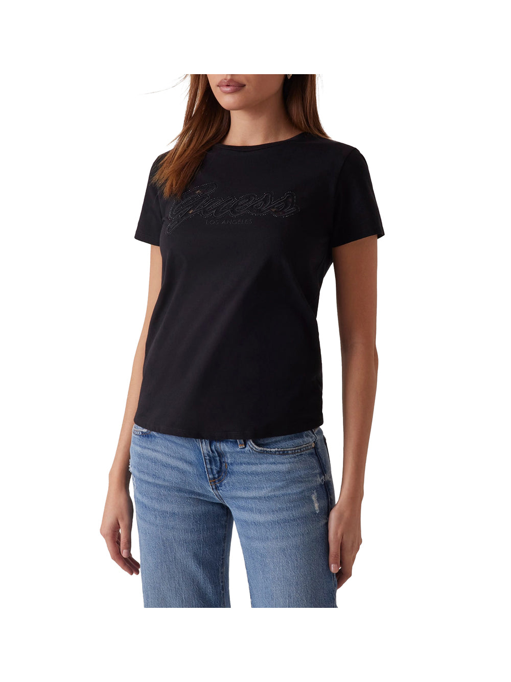 GUESS 1 USCITA T-Shirt Donna - Nero