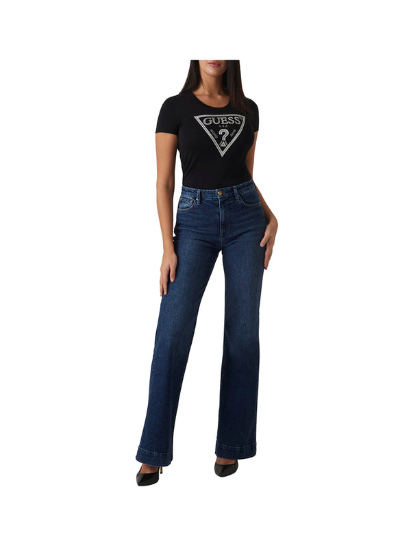 GUESS 1 USCITA T-Shirt Donna - Nero