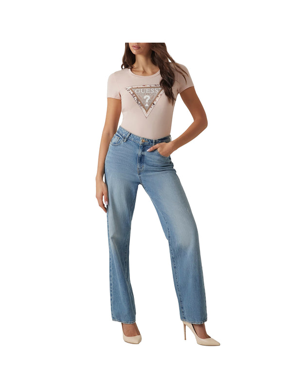 GUESS 1 USCITA T-Shirt Donna - Rosa