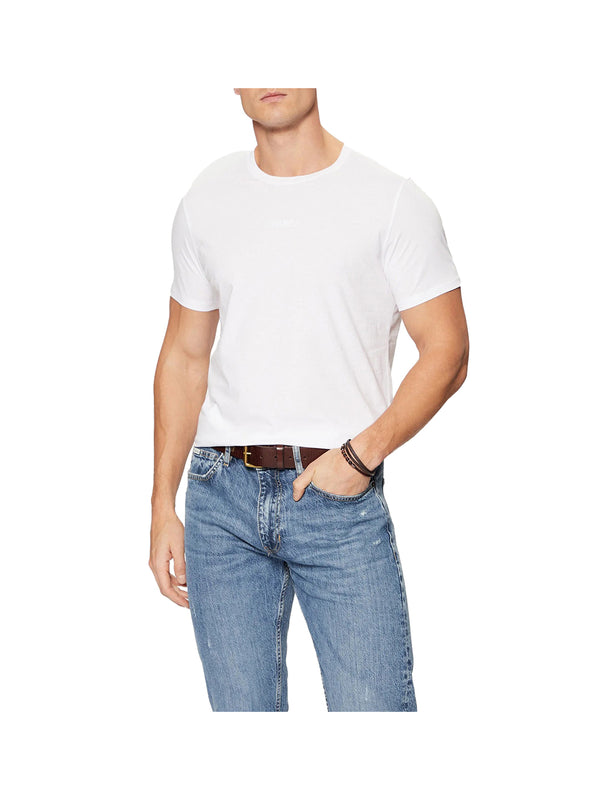 GUESS 2 USCITA T-Shirt Ss Emb Pima Crew - Bianco