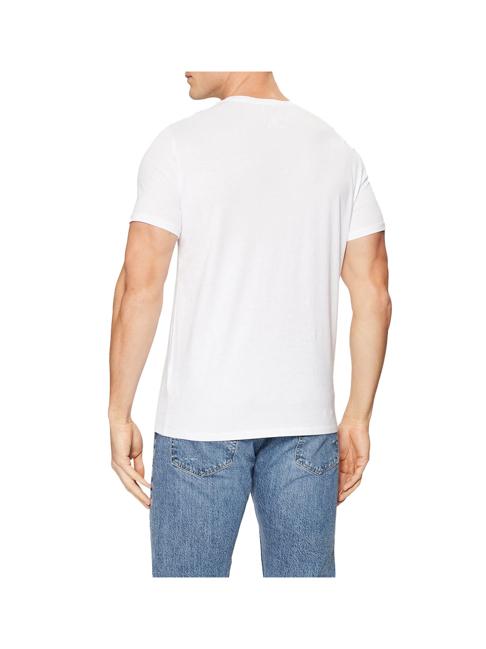 GUESS 2 USCITA T-Shirt Ss Emb Pima Crew - Bianco