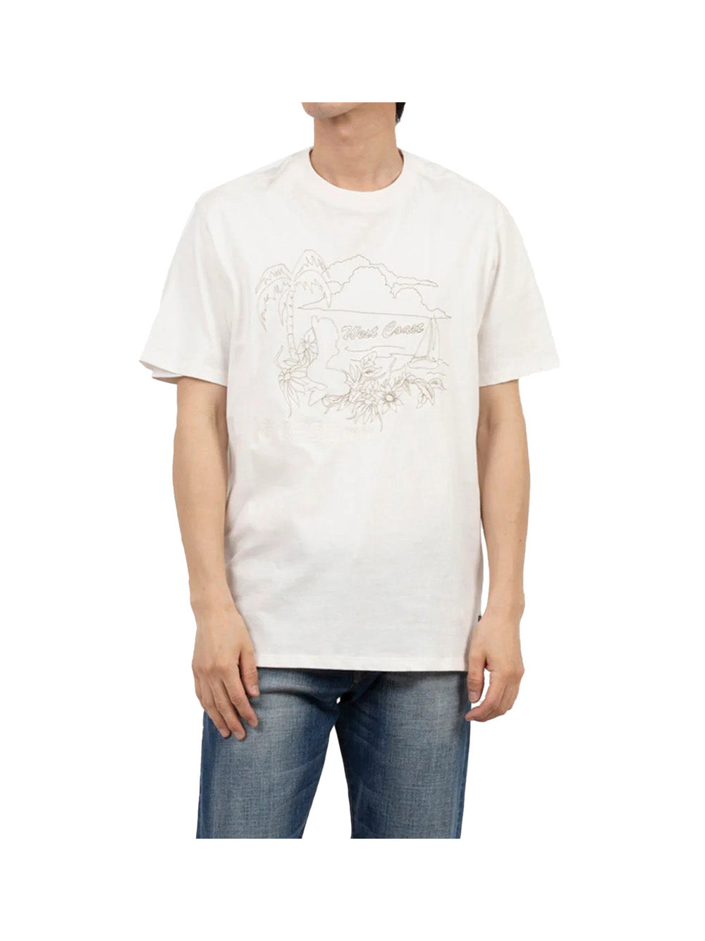 GUESS 2 USCITA T-Shirt Uomo - Bianco