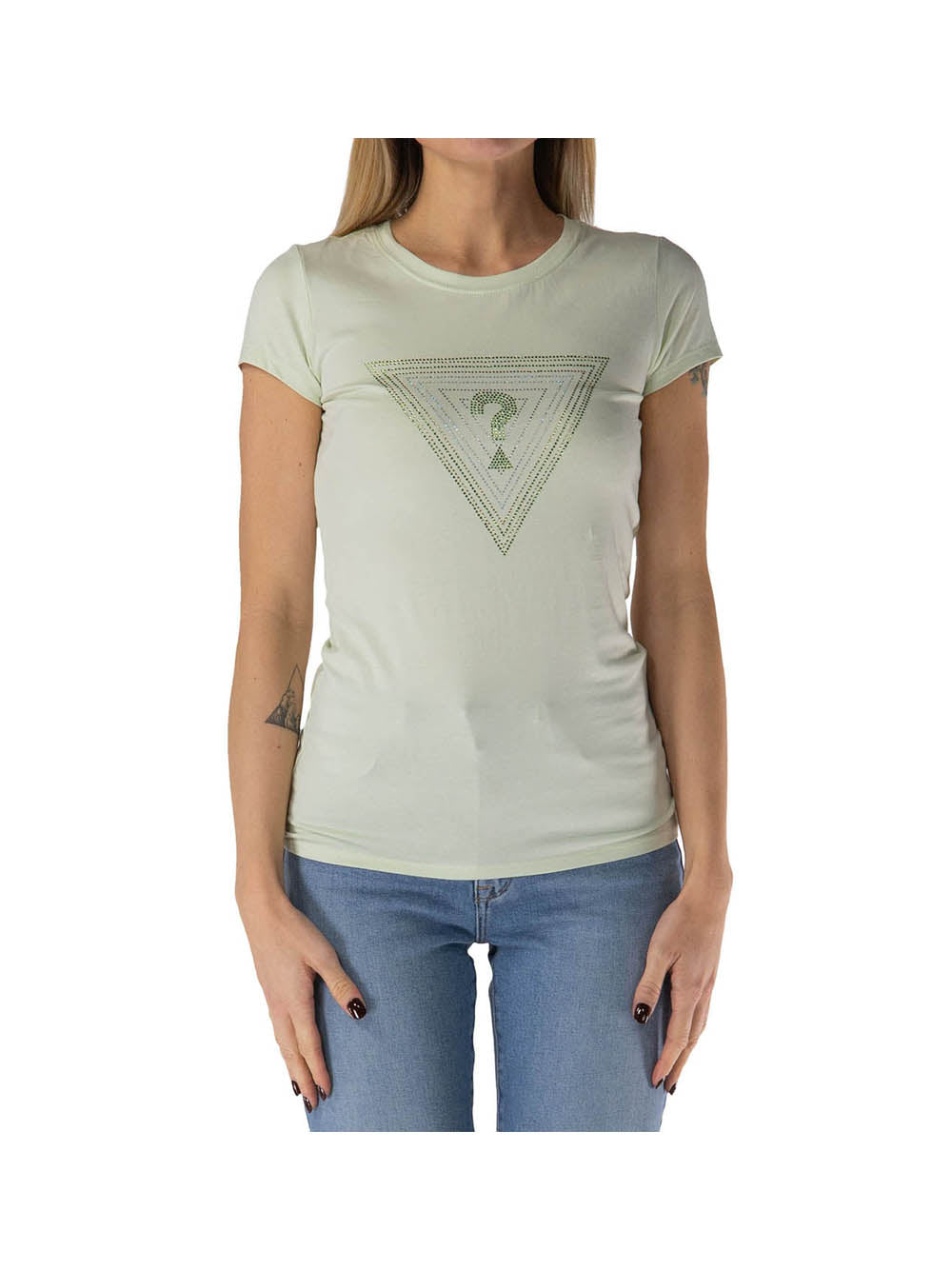 GUESS 2 USCITA T-Shirt Donna - Giallo