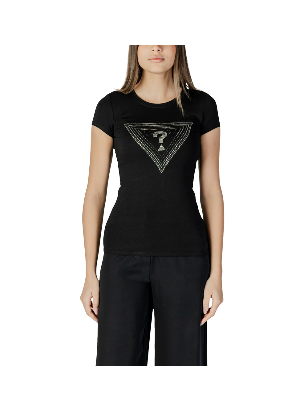 GUESS 2 USCITA T-Shirt Donna - Nero
