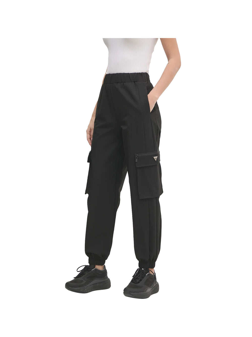 GUESS ATHLEISURE 1 USCITA Pantalone Donna - Nero