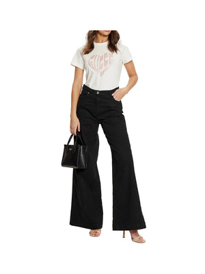 GUESS ATHLEISURE 1 USCITA T-Shirt Donna - Bianco
