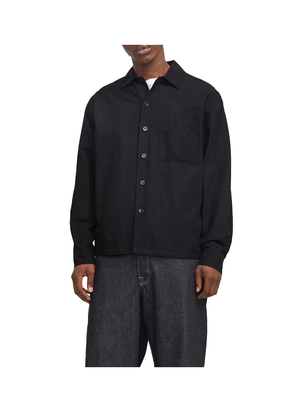 JACK&JONES STOCK Camicia Uomo - Nero