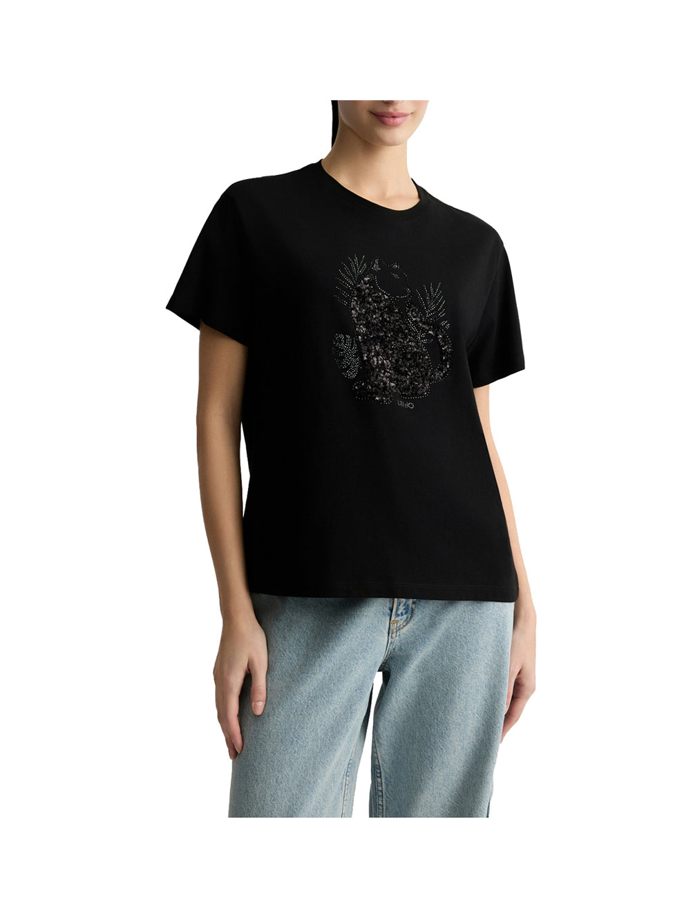 LIU.JO WHITE T-Shirt Donna - Nero
