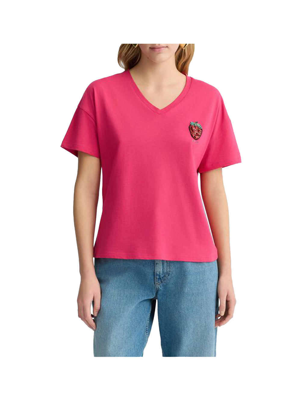 LIU.JO WHITE T-Shirt Donna - Rosa