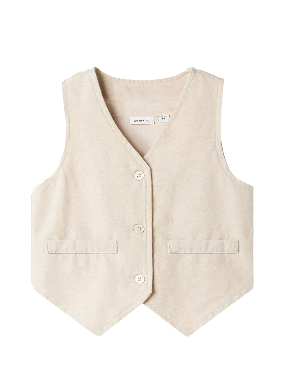 NAME IT Gilet Kid Bimba - Beige