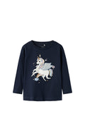 NAME IT T-Shirt Kid Bimba - Blu