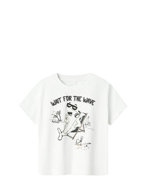 NAME IT T-Shirt Kid Bimba - Bianco