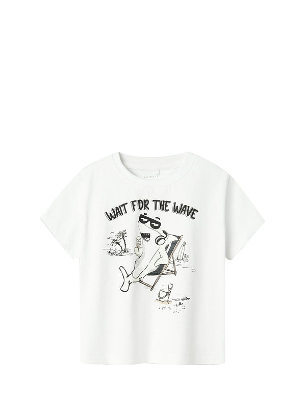 NAME IT T-Shirt Kid Bimba - Bianco