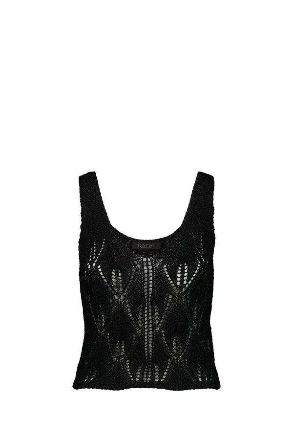 NATHI' LUXURY Top Donna - Nero