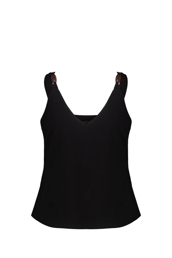 NATHI' LUXURY Top Donna - Nero