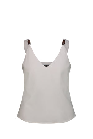 NATHI' LUXURY Top Donna - Bianco