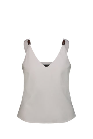 NATHI' LUXURY Top Donna - Bianco
