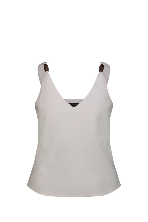 NATHI' LUXURY Top Donna - Bianco
