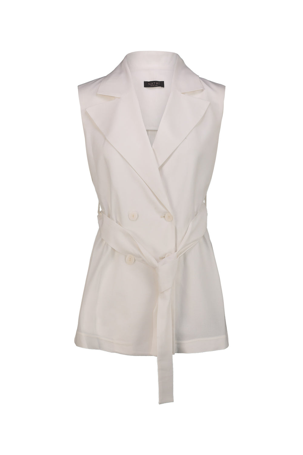 NATHI' LUXURY Gilet Donna - Bianco