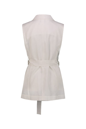NATHI' LUXURY Gilet Donna - Bianco