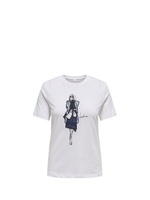 Only 2 uscita T-Shirt Donna - Bianco