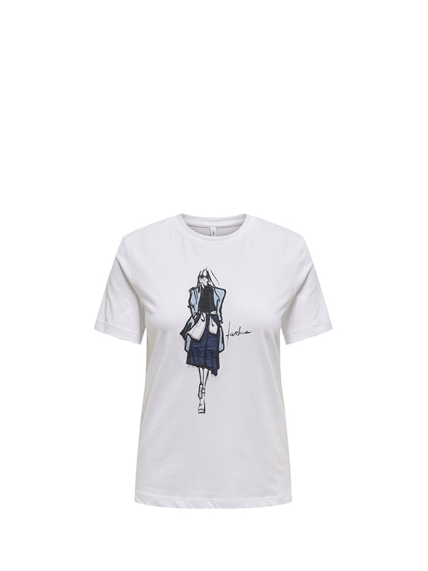 Only 2 uscita T-Shirt Donna - Bianco