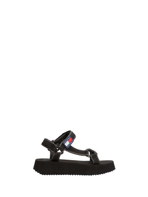 TOMMY HILFIGER 2USCITA Sandalo Basso Donna - Nero