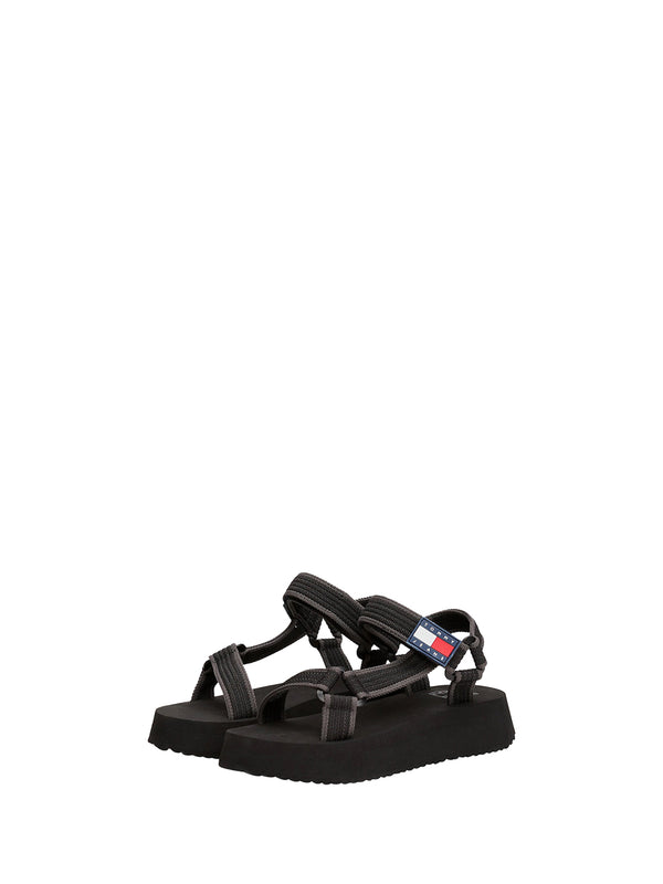 TOMMY HILFIGER 2USCITA Sandalo Basso Donna - Nero