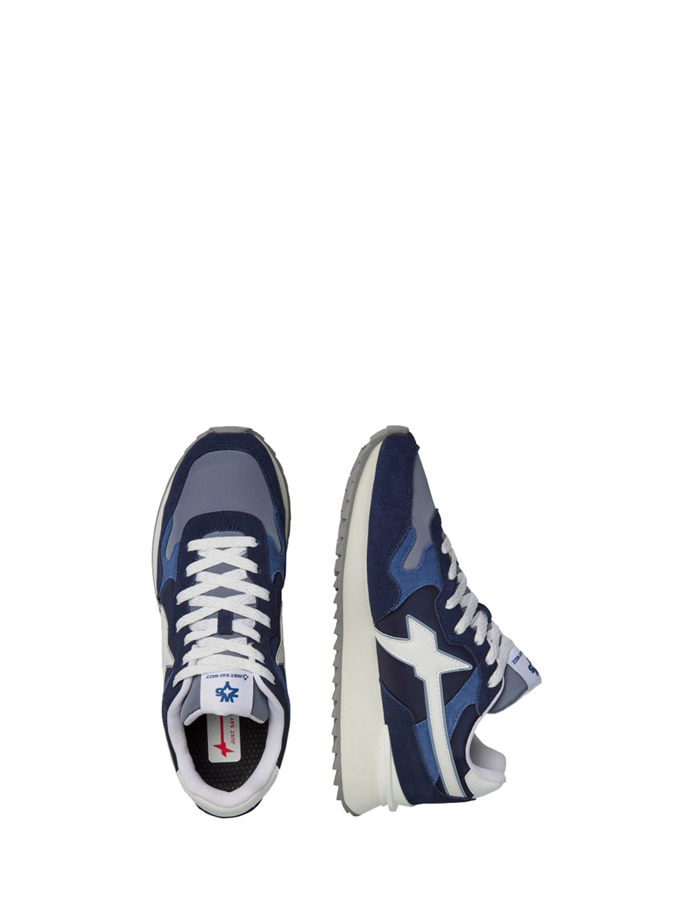 Sneakers Uomo W6YZ Jet 2-M. in Tessuto Tecnico e Suede colore Fire Mil Sneakers Uomo W6YZ Jet 2-M. in Tessuto Tecnico e Suede colore Fire Mil