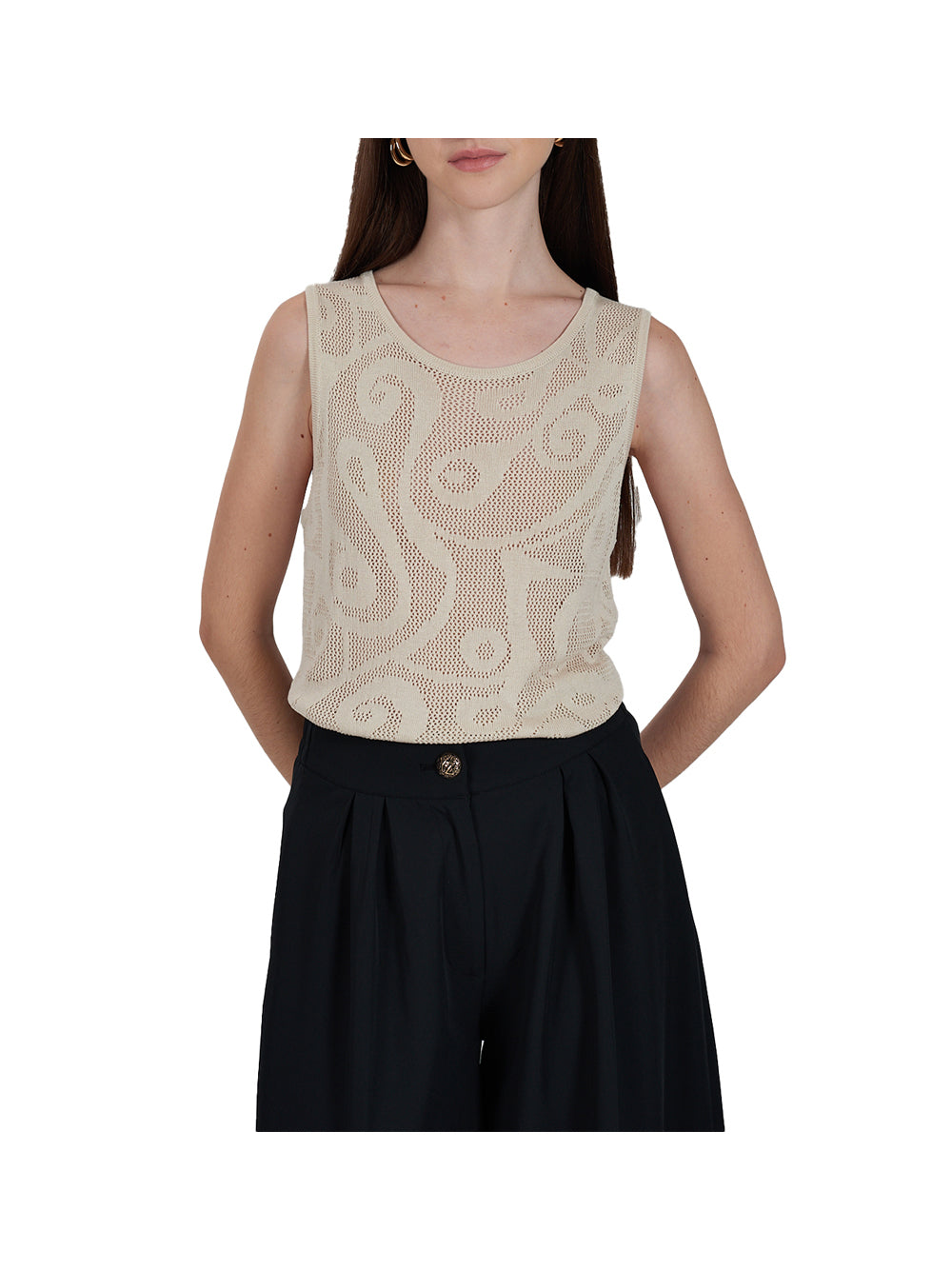 Yes Zee Maglia Donna - Beige