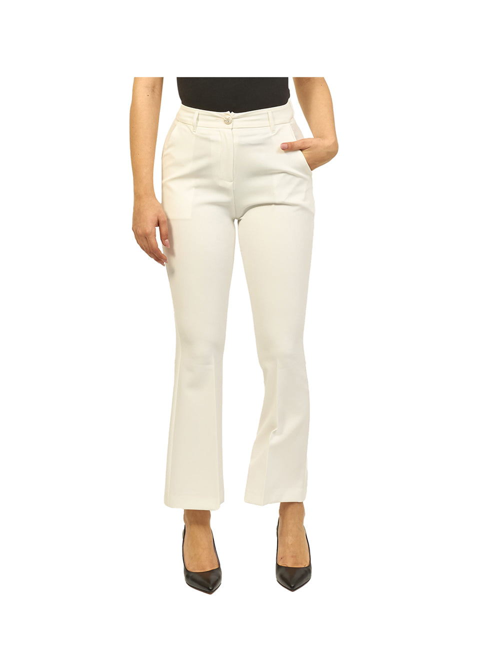 YES ZEE STC Pantalone Donna - Bianco