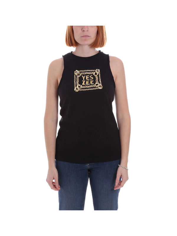 YES ZEE STC T-Shirt Donna - Nero